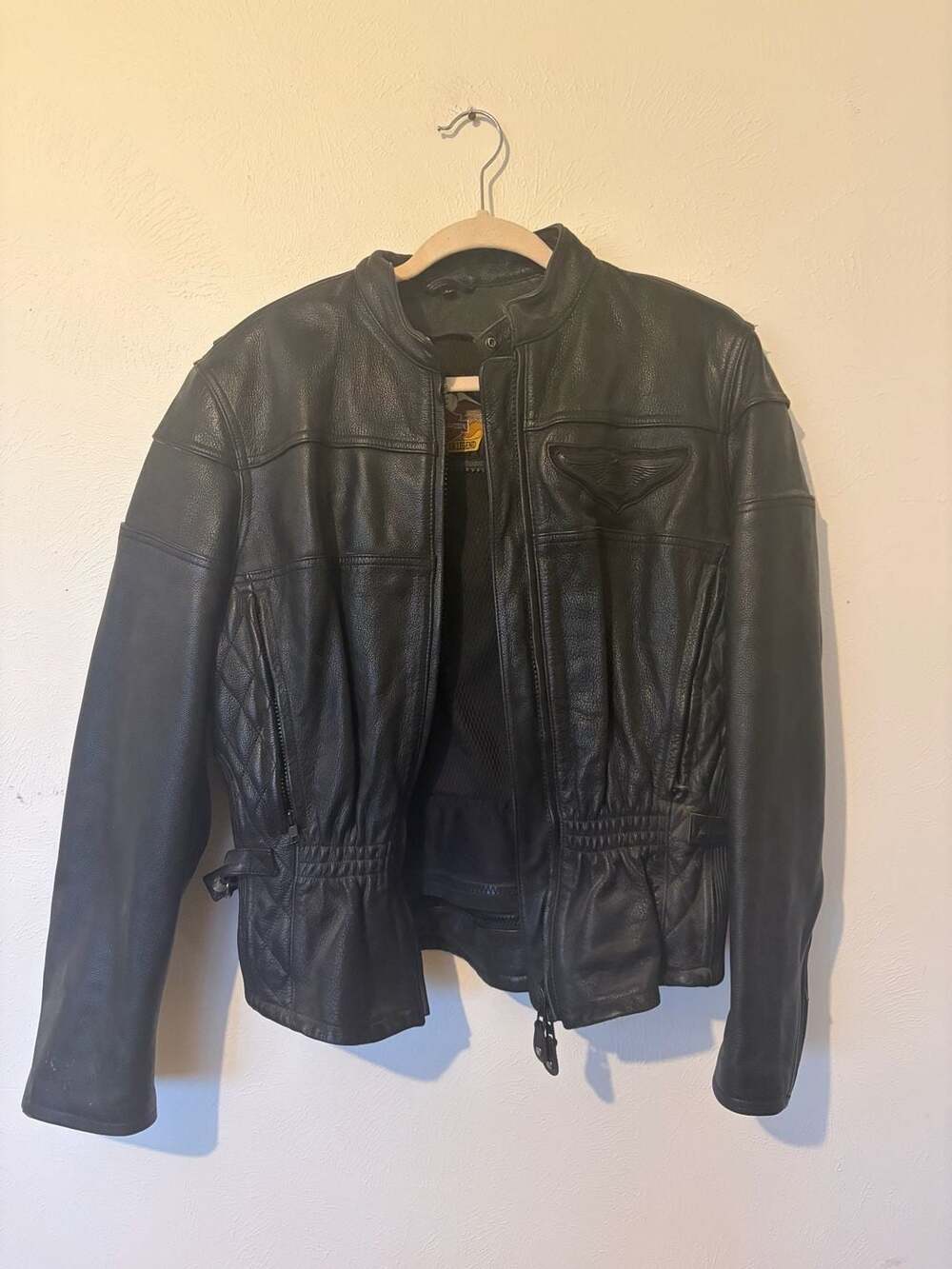Harley-Davidson Women's Leather Riding Jacket, Black, Size M heavy duty protecti